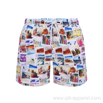 Quick Dry Printed Swim Trunks Beach Wear Shorts